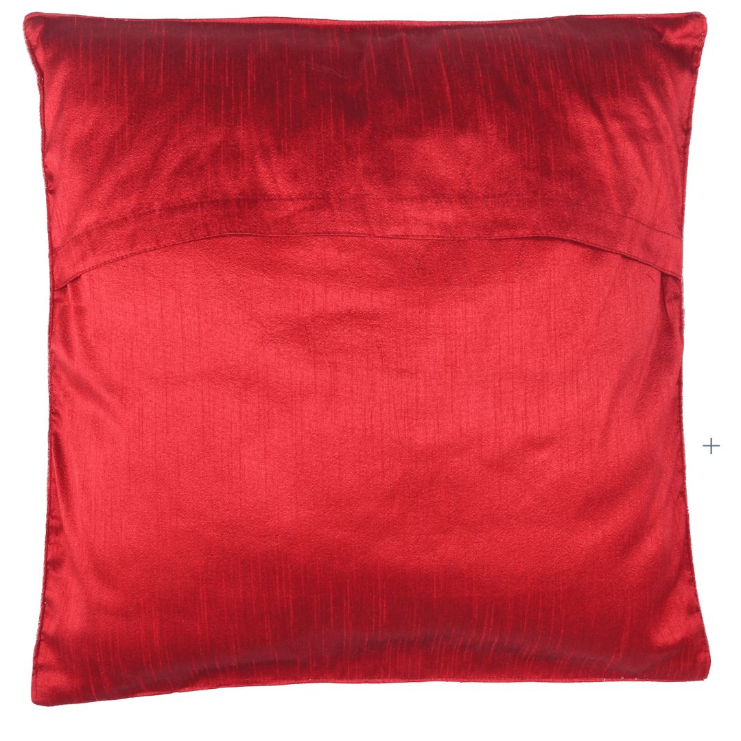 Indha Hand Embroidered Cushion Covers Royal-Couple Embroidery | 16x16 Cushion Covers Set of 2 | Unique Cushion Covers | Home Furnishing | Home Decor | Corporate Gifting