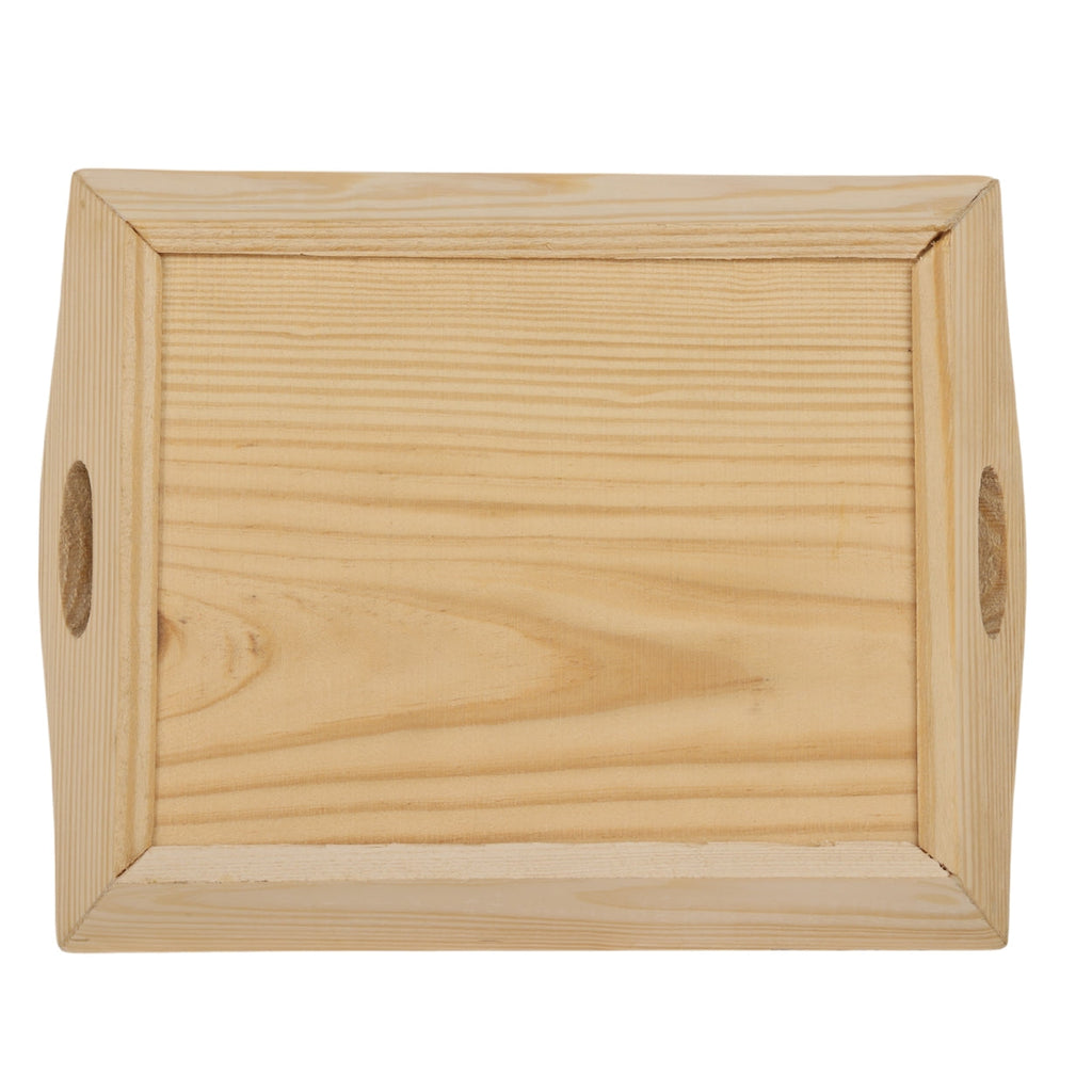 Indha Hand Embroidered Patchwork Motif Tray | Dupion Silk Pine Wood Wooden Serving & Decorative Tray