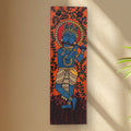 Indha's Hand-Painted Lord Krishna Wall Art - Capturing the Melody of the Flute | Lord Krishna Painting Wall Artwork hand painted Lord Krishna artwork| Wall hanging| Unique Wall hanging artwork|