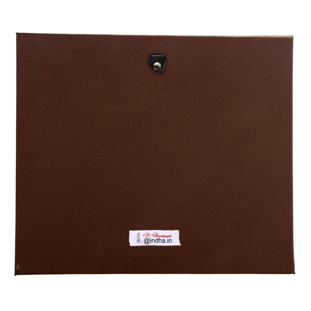 Handcrafted Embroidered Aircraft Folk Art Wall Frame – Traditional Textile Wall Décor with Wooden Frame