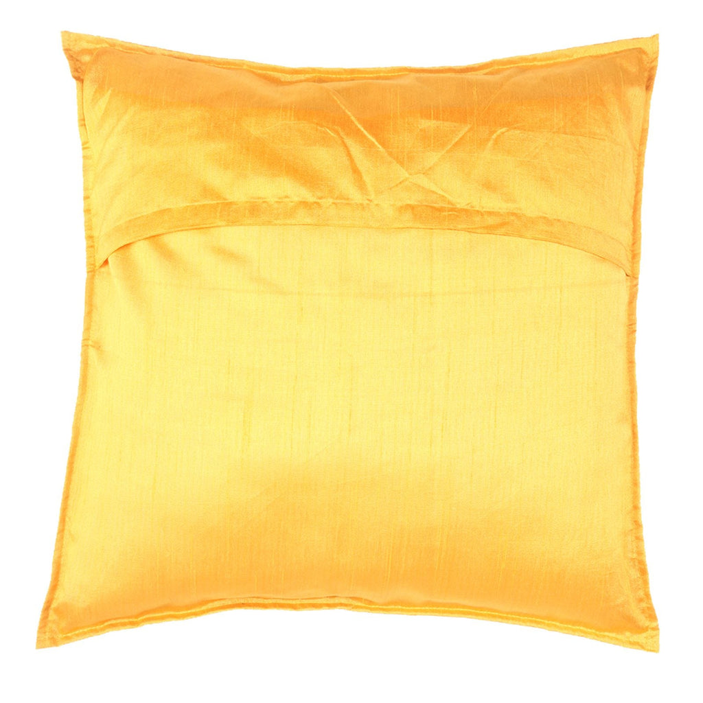 Cotton Hand Embroidered with Ethnic Block Print Cushion Covers Set of 2