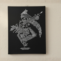 Indha Hand Painted Goddess Saraswati Wall Hanging Canvas | Ready-to-Gift Spiritual Art | Handmade Home Décor