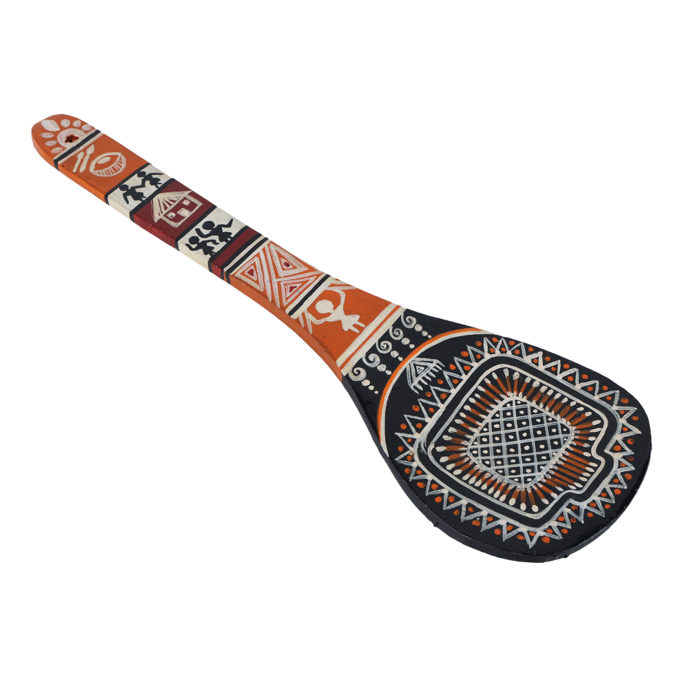 Indha Traditional Handpainted Spoon | Unique Hand-painted Decorative Wooden Spoon