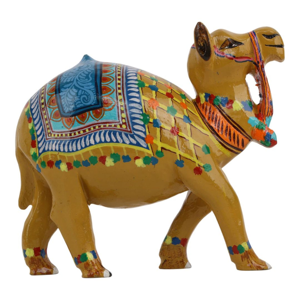 Indha Desert Camel – Hand Painted Table Décor | Indha | Indian Heritage Craft | Hand Carved