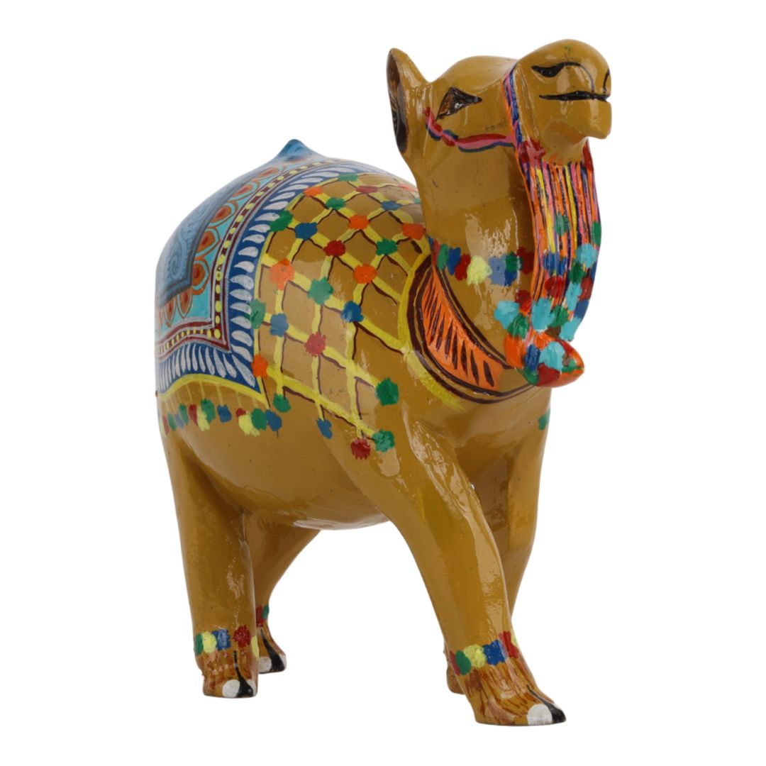 Indha Desert Camel – Hand Painted Table Décor | Indha | Indian Heritage Craft | Hand Carved