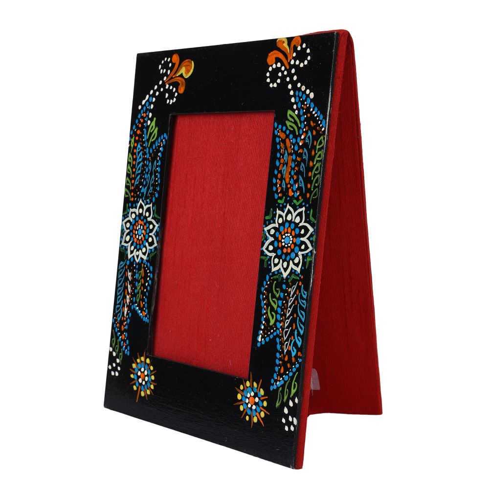 INDHA Multicolor Hand Painted Photo Frame | Home Décor | Corporate Gifting | Gifting | Frame