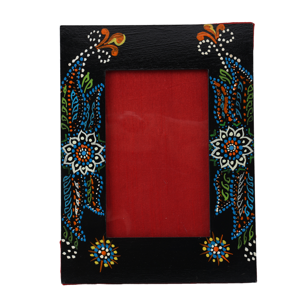 INDHA Multicolor Hand Painted Photo Frame | Home Décor | Corporate Gifting | Gifting | Frame