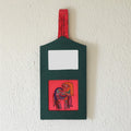 Indha Horse Embroidered Wall Hanging with Mirror | Handcrafted in Repurposed Wood | Artistic &amp; Eco-Friendly Décor | Symbol of Strength &amp; Positivity