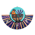 Indha Handcrafted Key Holder | Bird Design Key Holder| Multicolor Key Holder | Reprocessed Wood Key Holder | Handmade | Handpainted Key Holder | Home Décor | Office | Home Utility | 3 Hooks Key Holder | Gifting | Corporate Gifting | Eco-Friendly