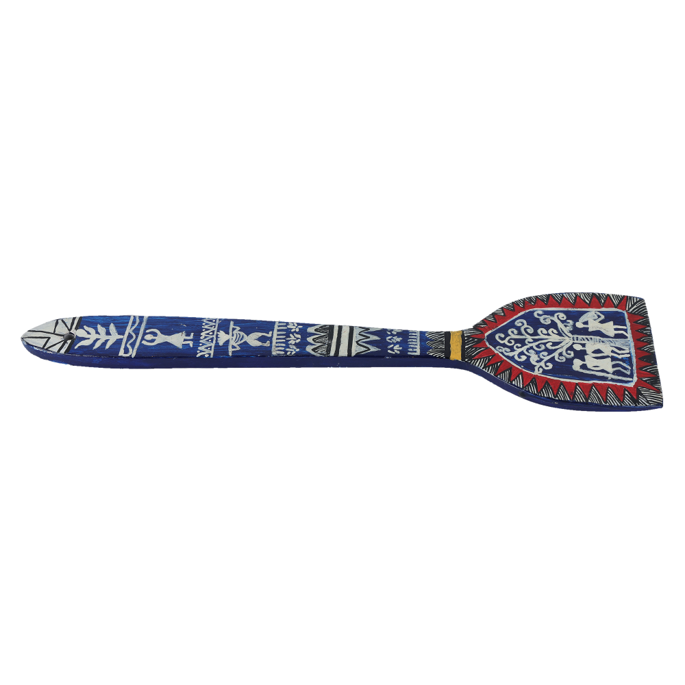 Indha Traditional Handpainted Decorative Wooden Spoon | Unique Hand-Painted Wooden Spoon for Corporate Gifting & Wall Décor