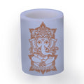Indha Handcrafted Candle | Lord Ganesh Print Candle | Hollow Candle | Candle With LED Light | Paraffin Wax Candle | Gifts Candle | Gifting Candle