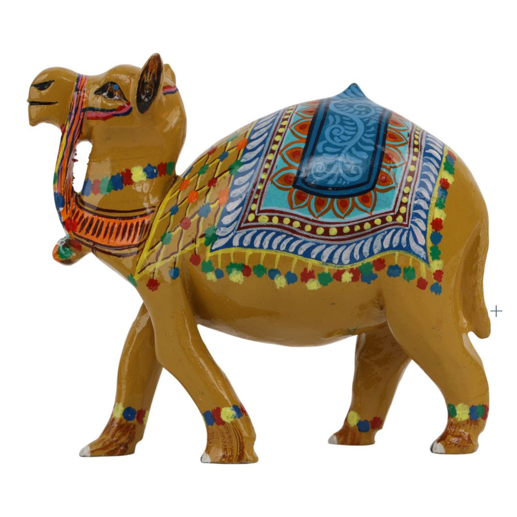 Indha Desert Camel – Hand Painted Table Décor | Indha | Indian Heritage Craft | Hand Carved