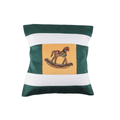Indha Hand Embroidered Cushion Cover Horse Embroidery | Dupion Silk Cushion Cover |  Corporate Gifting | Home Furnishing | Home Improvement | Home Decor | Set of 2,16x16 Inches Cushion Cover