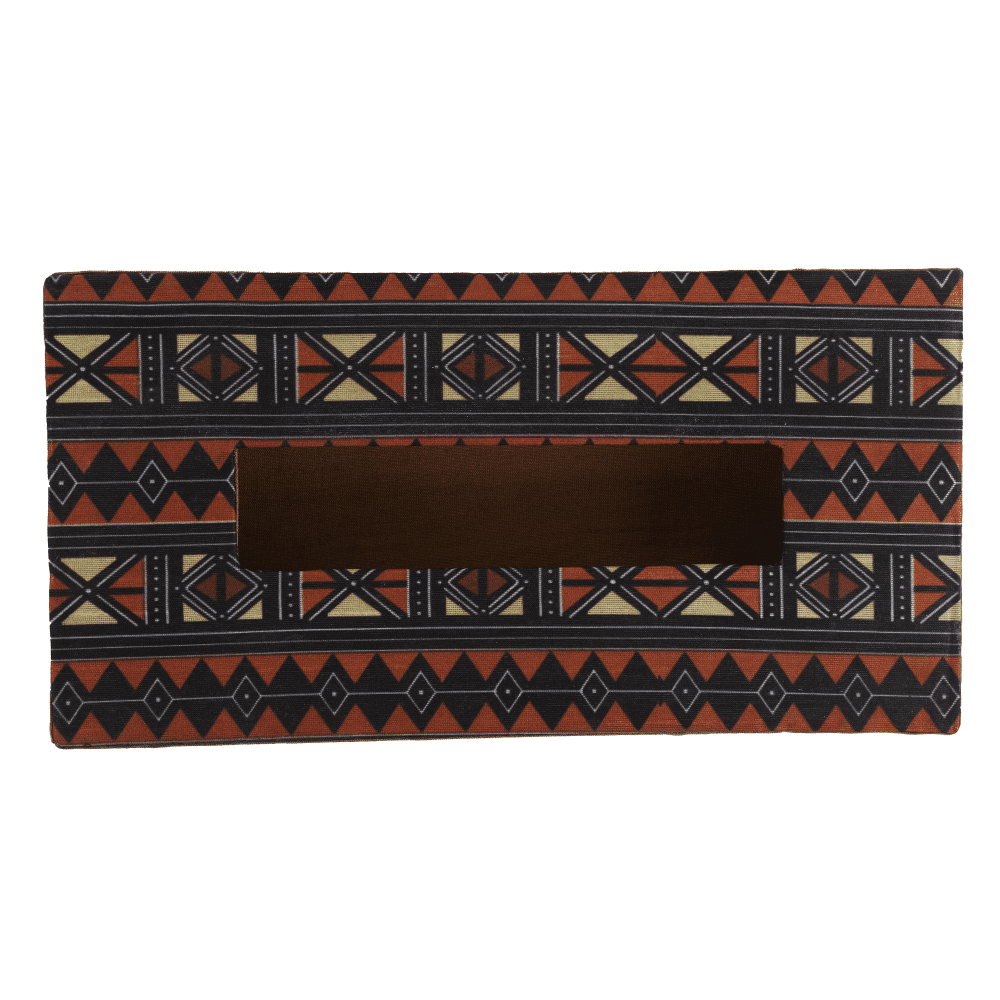 INDHA Tissue Box Geometric Print | Designer Printed Tissue Box | Home Utility | Car Utility | Handmade Gifting | Multicolour Tissue Box | Utility Product | Handcrafted Tissue Box
