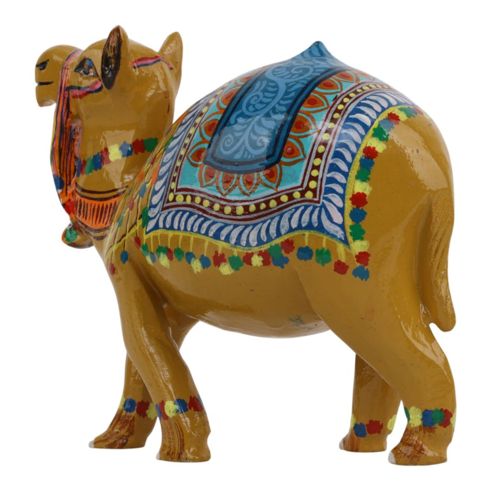 Indha Desert Camel – Hand Painted Table Décor | Indha | Indian Heritage Craft | Hand Carved