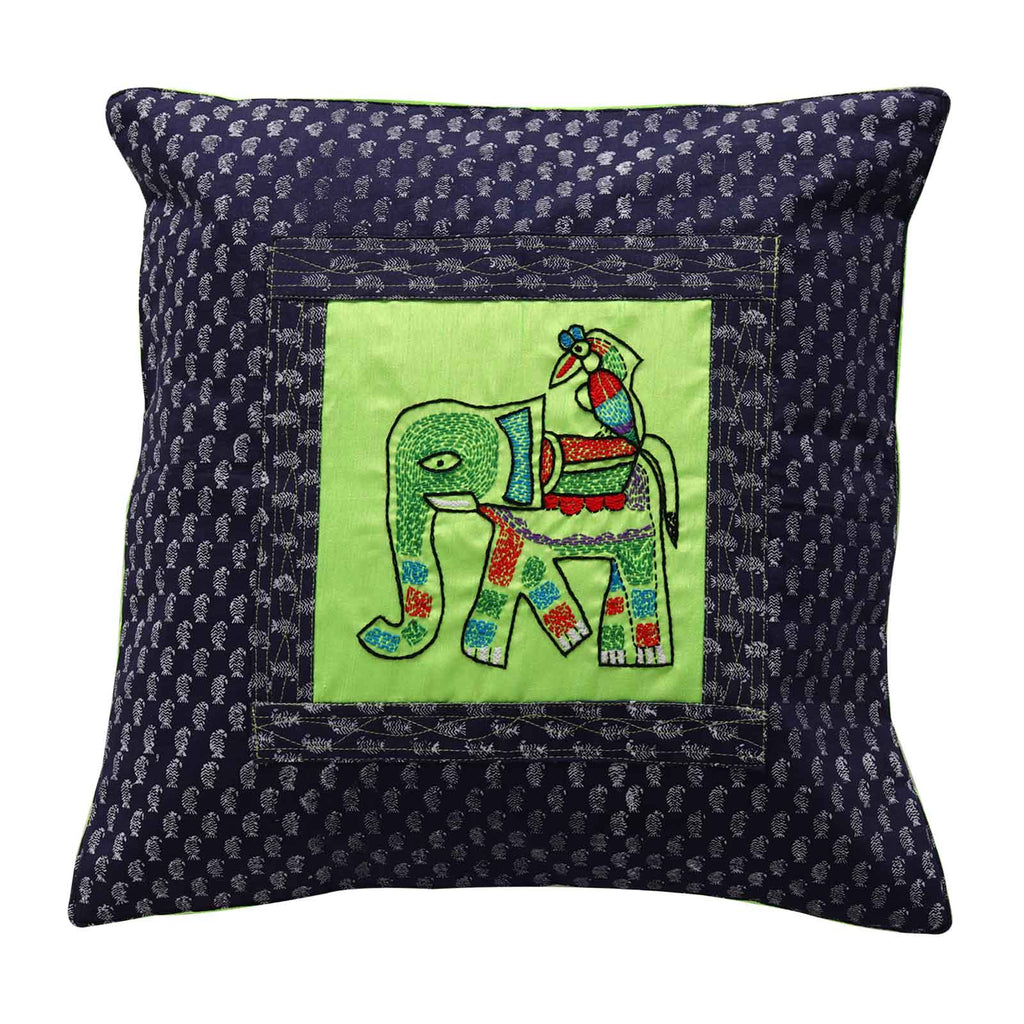 16" Hand Embroidered Decorative Cushion Covers Set of 2