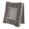 Indha Handcrafted Photo Frame| Unique Design Photo Frame | Table Top Picture Frame | Decorative Photo Frame | Silver Glass Beads Photo Frame | Zardozi Work Embroidery | Eco-Friendly | Corporate Gifting | Office Emp