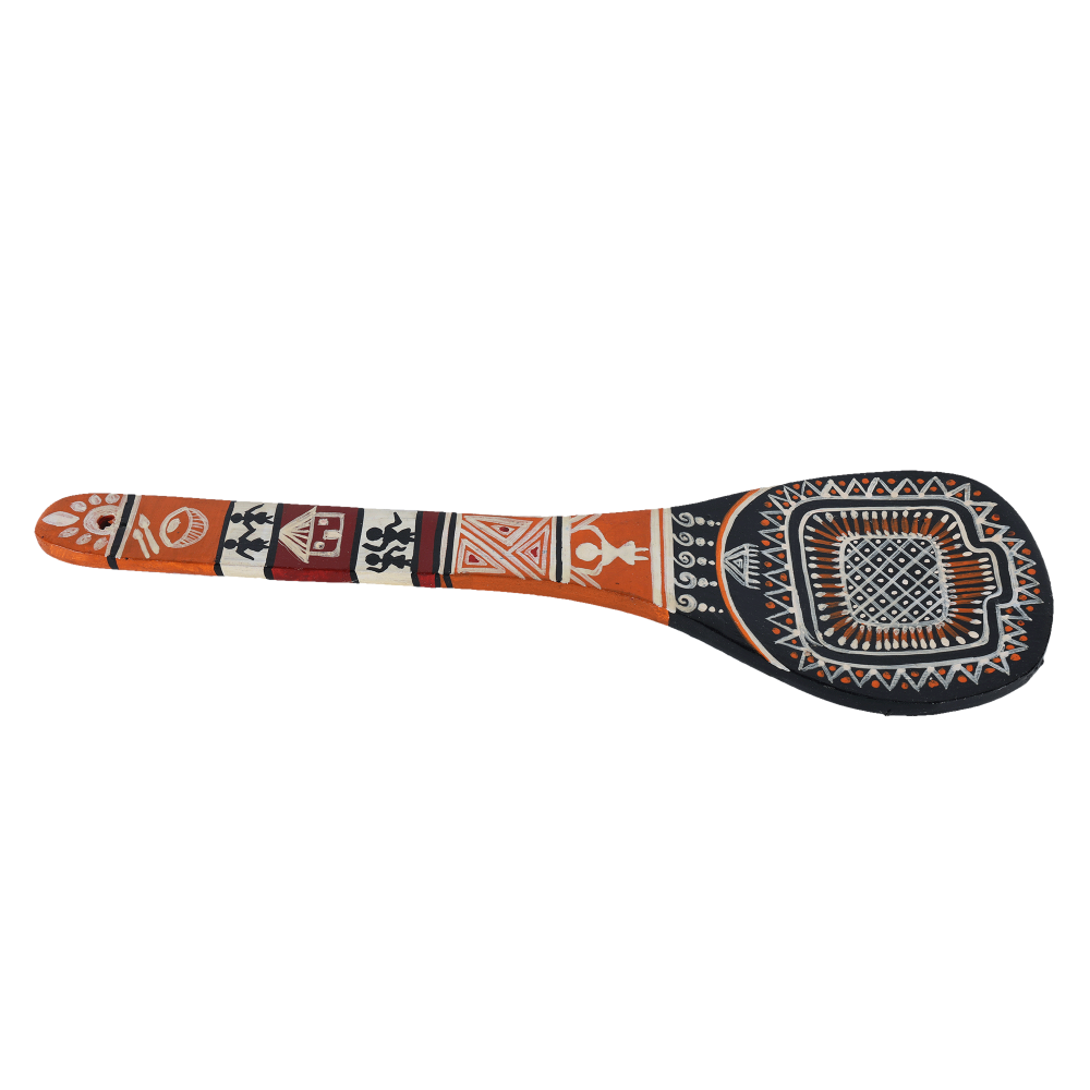 Indha Traditional Handpainted Spoon | Unique Hand-painted Decorative Wooden Spoon