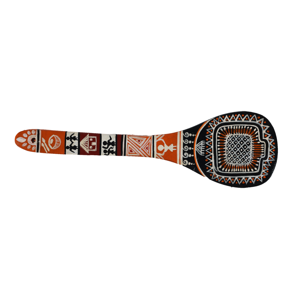 Indha Traditional Handpainted Spoon | Unique Hand-painted Decorative Wooden Spoon